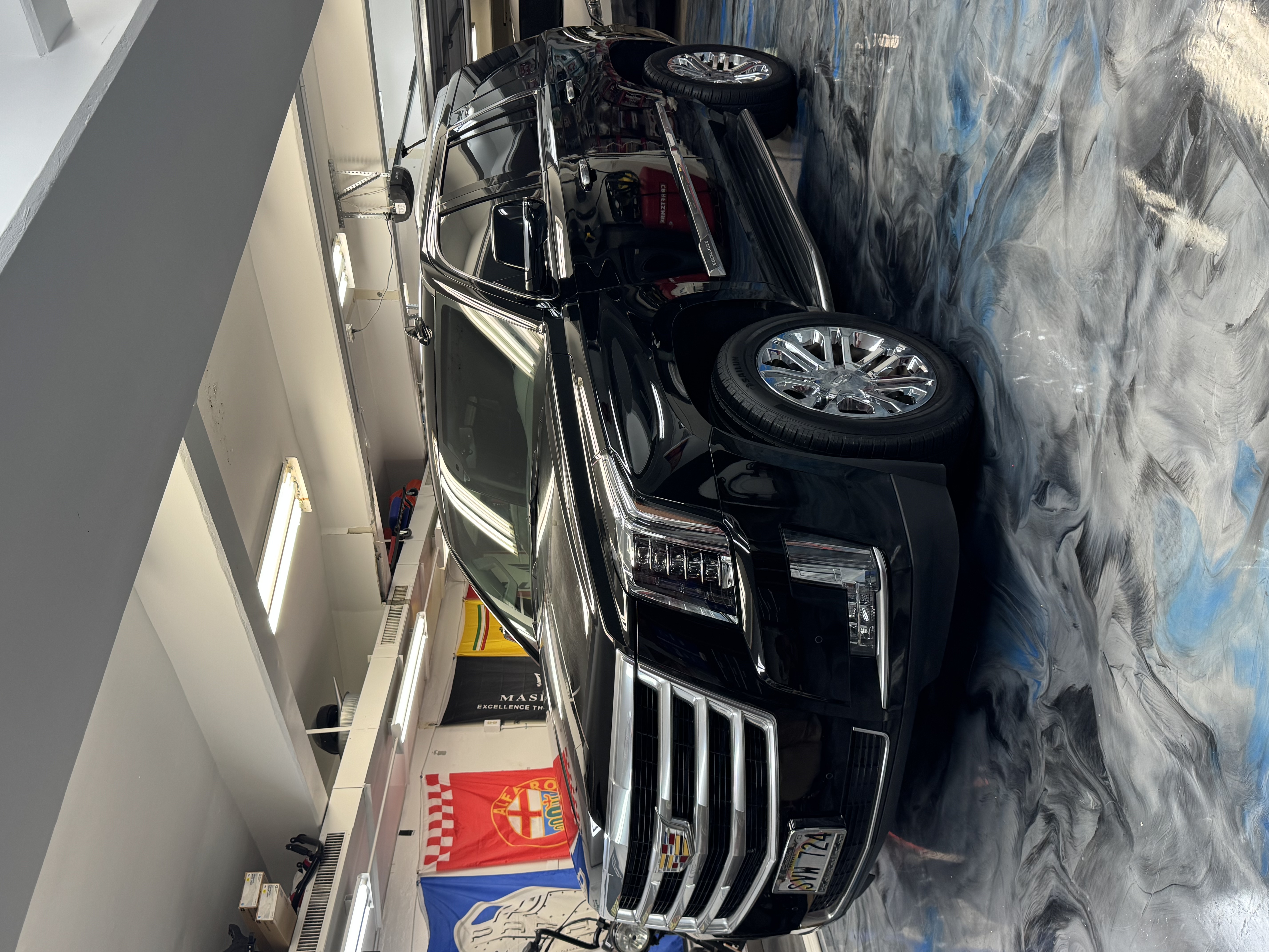 Black Escalade ceramic coating Scottsdale AZ at Desert Shield Paint Protection
